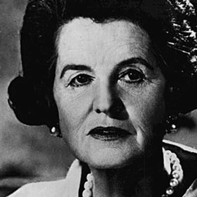 Rose Fitzgerald Kennedy, mother of President John F. Kennedy and matriarch of the Kennedy family